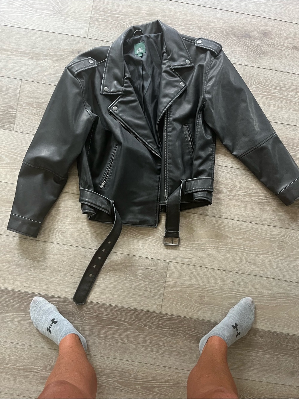 Black Leather Jacket - Picture 2 of 3